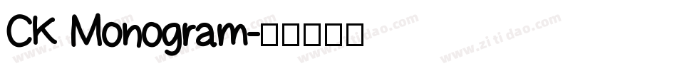 CK Monogram字体转换